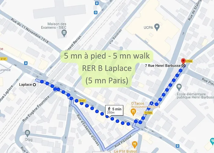 Disponible - Appartement Entier Renove - Canape Lit Emma - Rerb, 5Mn Paris - 2 Pers - Parking Rue Gratuit - Tout Equipe - 1Er Etage - 3
