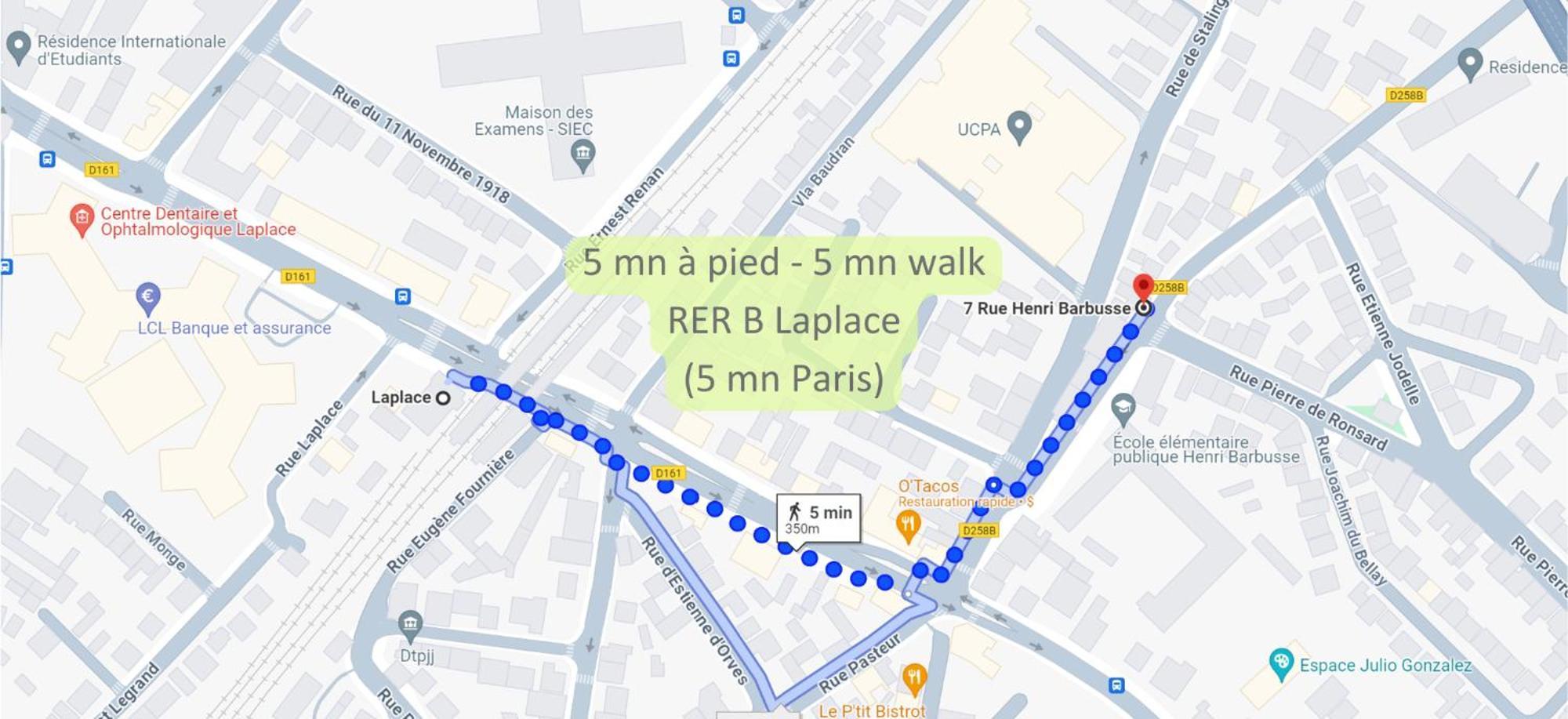 Disponible - Entier Renove - Canape Lit Emma - Rerb, 5mn Paris - 2 Pers - Parking Rue Gratuit - Equipe - 1er Etage - 3